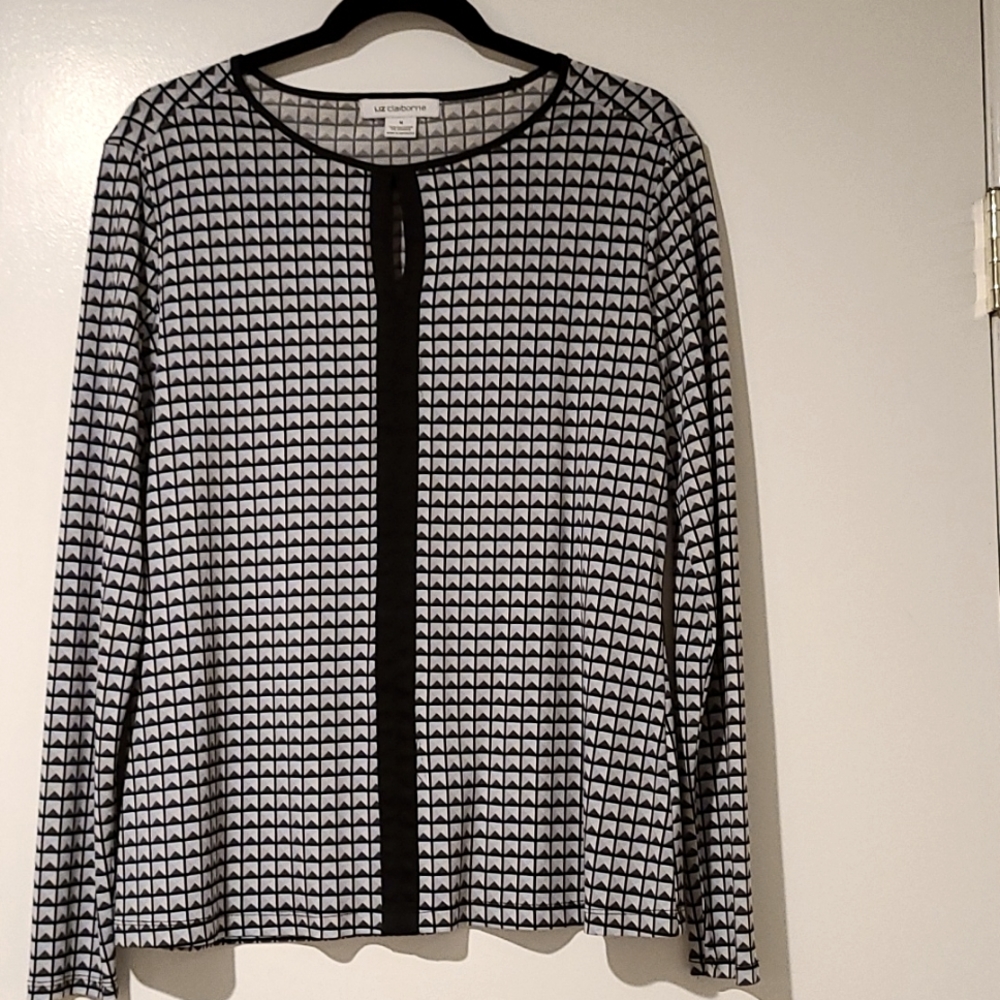 Liz Claiborne, 100% Polyester Womens Blouse